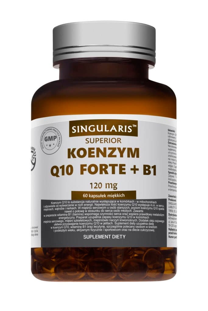 Singularis Superior Koenzym Q10 Forte + B1 120mg 60 kapslar