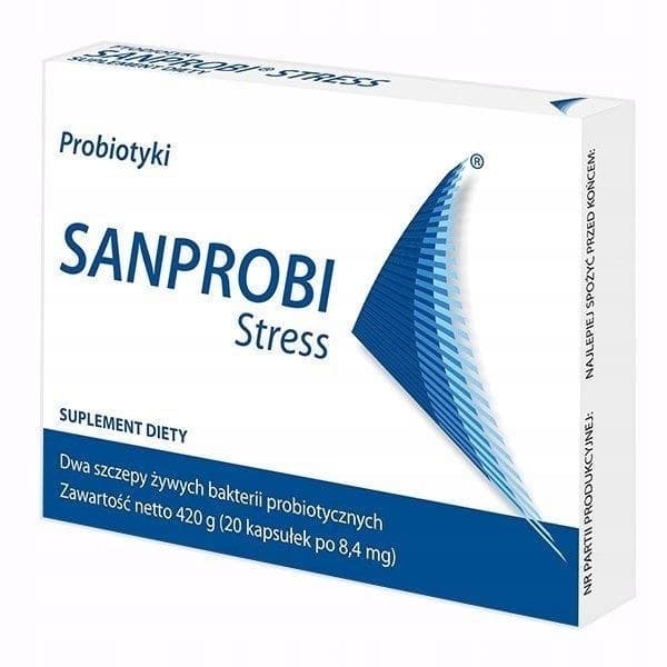 Sanprobi Stress 20 capsules – Sanprobi packaging