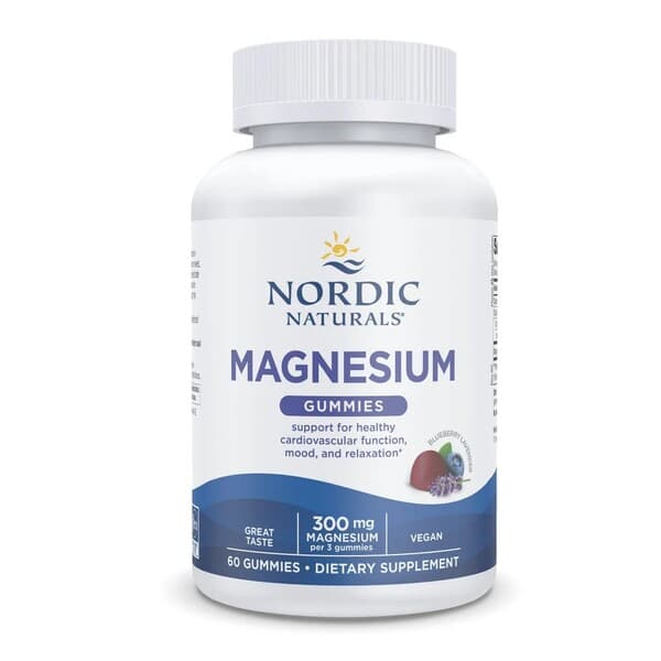 Nordic Naturals Magnesium Gummies 300 mg – żelki do żucia o smaku jagód i lawendy, 60 szt. – Nordic Naturals opakowanie