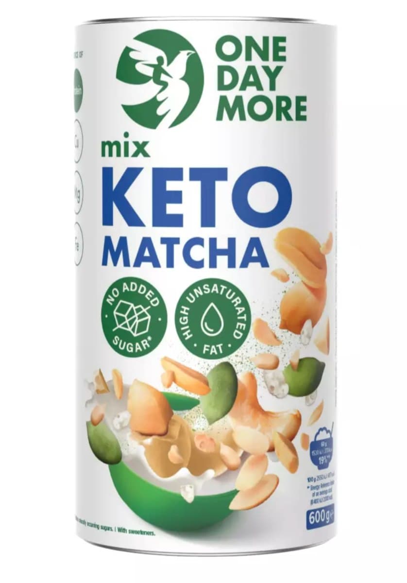 ONEDAYMORE Keto Matcha 600g – One Day More packaging