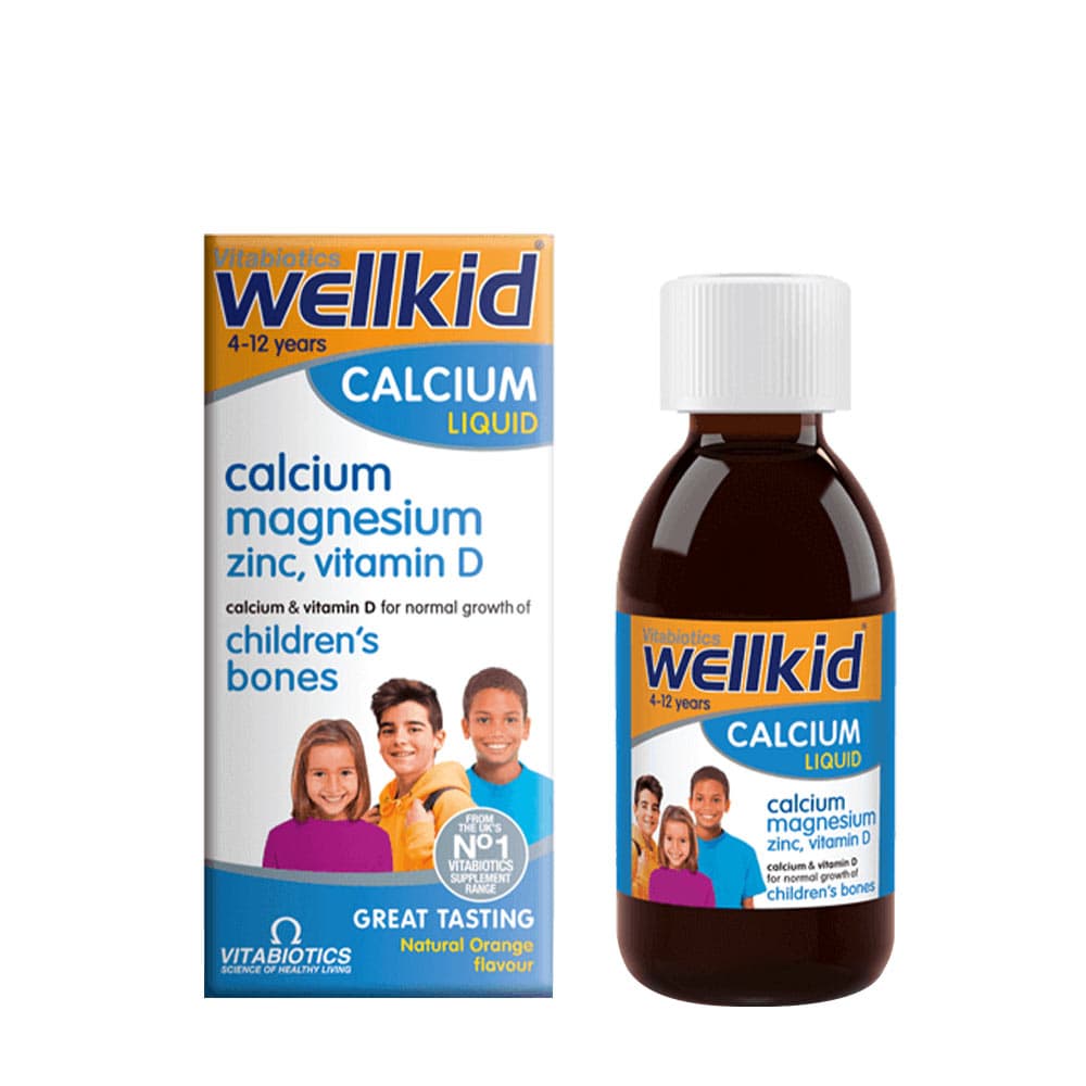 Vitabiotics Wellkid Calcium Liquid 150 ml – Vitabiotics Verpackung