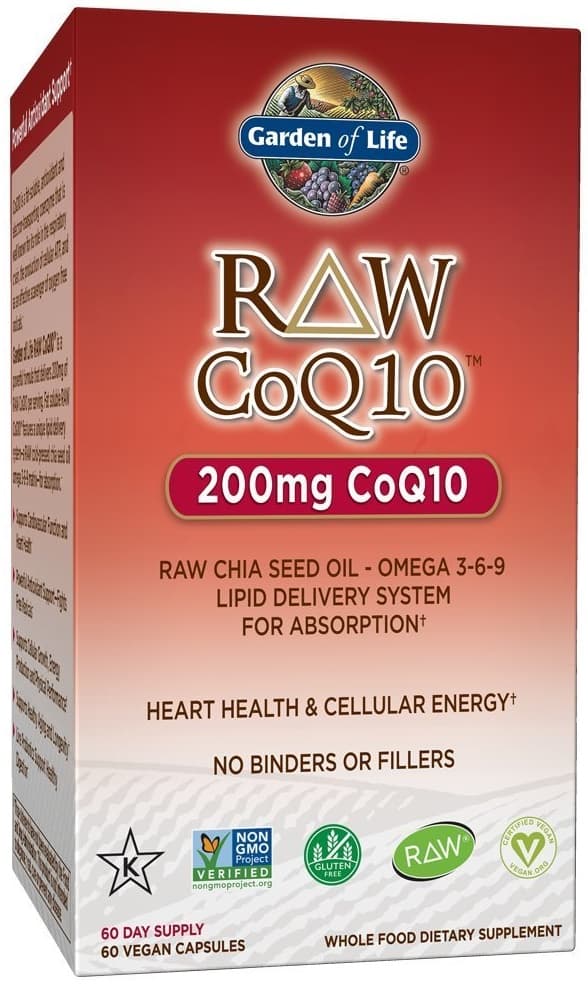 Garden Of Life RAW CoQ10 200mg - 60 vegetabiliske kapsler