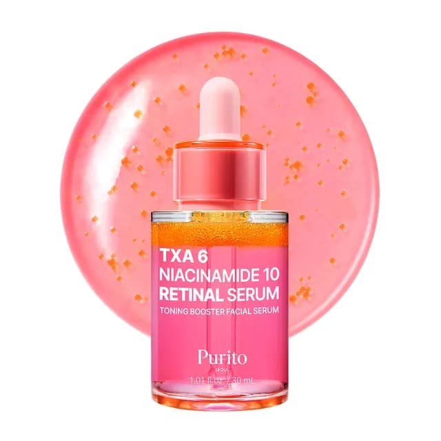 SKO - Purito Seoul serum med TXA 6, niacinamid 10 och retinal - 30 ml – SKO förpackning
