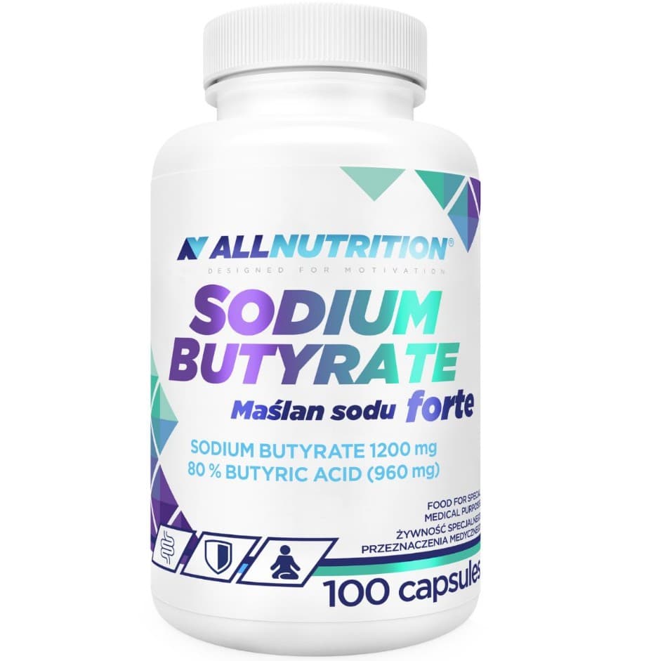 Allnutrition - Sodium Butyrate Forte - 100 Caps – Allnutrition förpackning