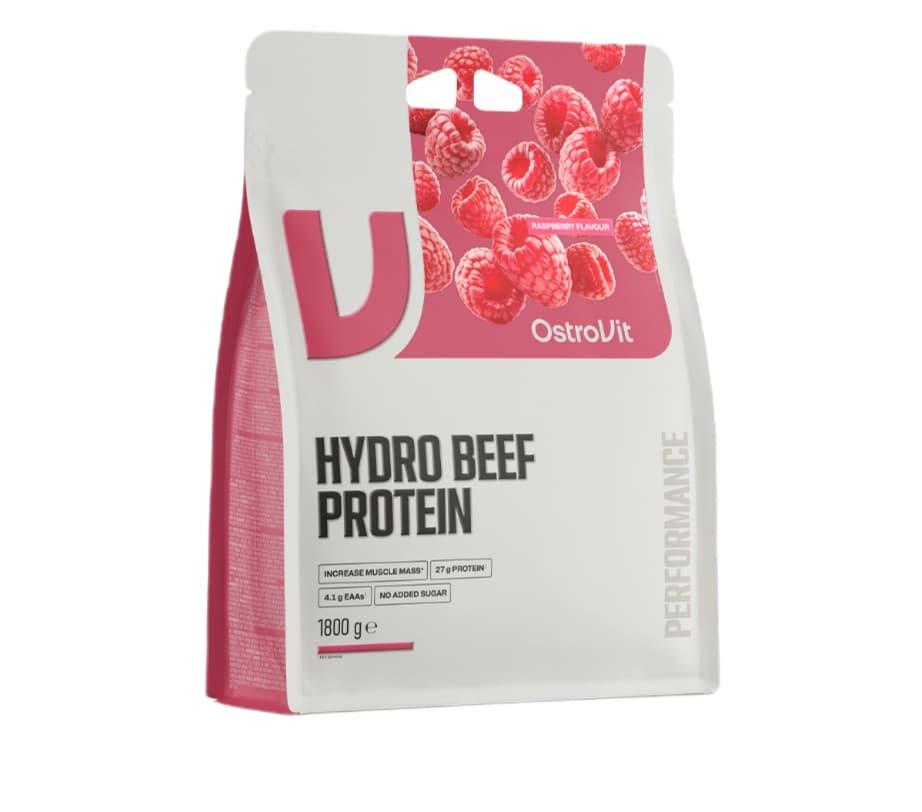 OstroVit - Hydro Beef Protein, Himbeere - 1800g – OstroVit Verpackung