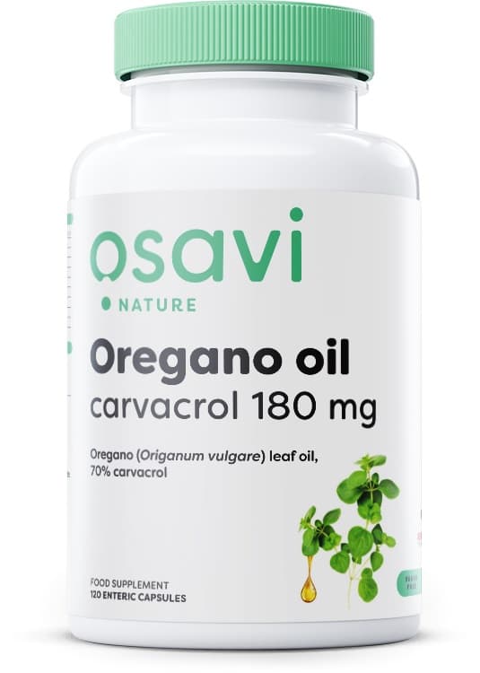 Osavi - Oregano Oil Carvacrol, 180mg - 120 Enteric Caps