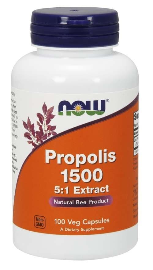 NOW Foods Propolis 1500 5:1 Ekstrakt - 100 Vcaps – NOW Foods emballage