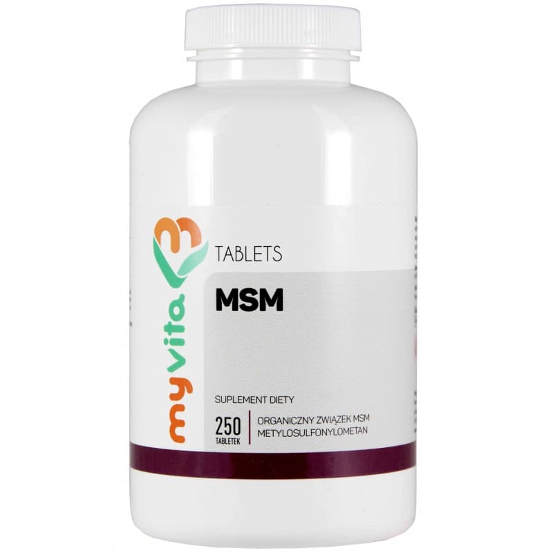 MyVita MSM 500mg Tablets – MyVita förpackning