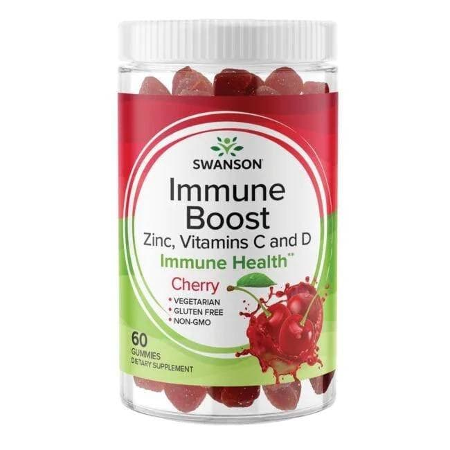 Swanson Immune Boost Körsbær - 60 Gummies – Swanson embalagem