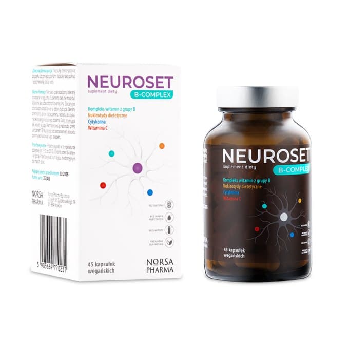 Norsa Pharma Neuroset B-Complex 45 kapsułek – Norsa Pharma packaging