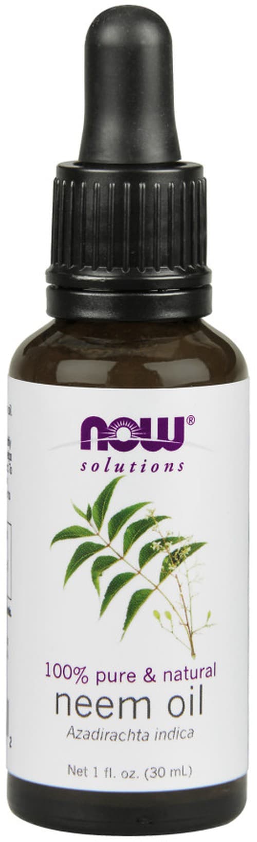 Now Foods Neem Oil – Huile de Neem Pure 100 % 30 ml – NOW Foods emballage