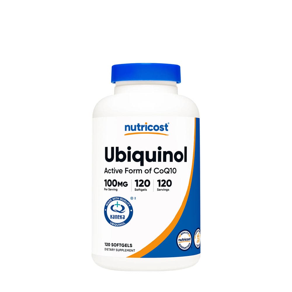Nutricost Ubiquinol 100 mg – 120 capsules molles – Nutricost emballage