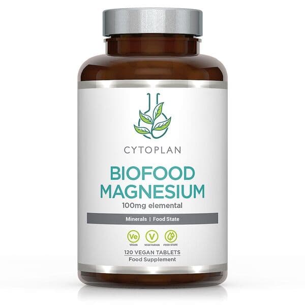 Cytoplan - Biofood Magnesium 100 mg - 120 Veganistische Tabletten – Cytoplan verpakking
