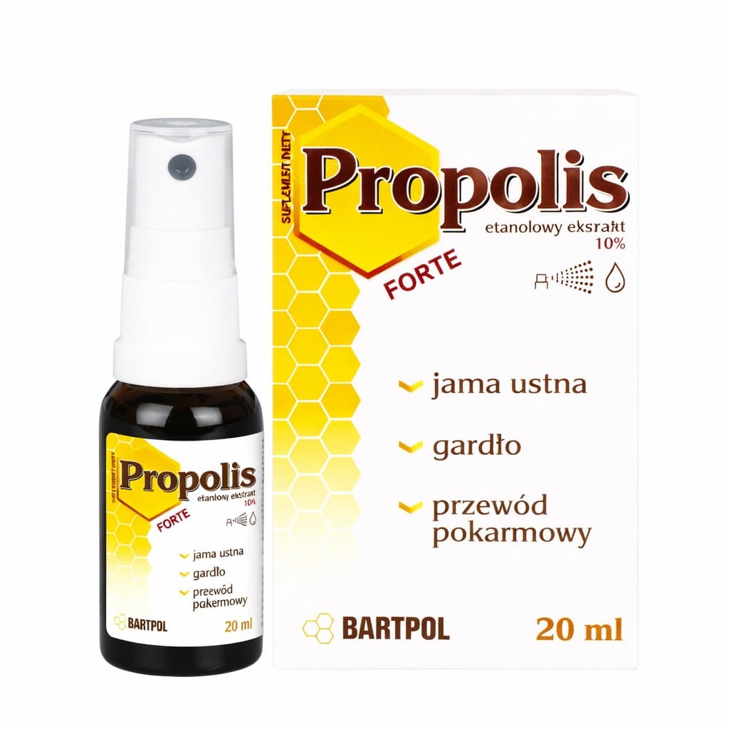 Bartpol - Ekstrakt propolisowy z ethanol 10% – Bartpol opakowanie