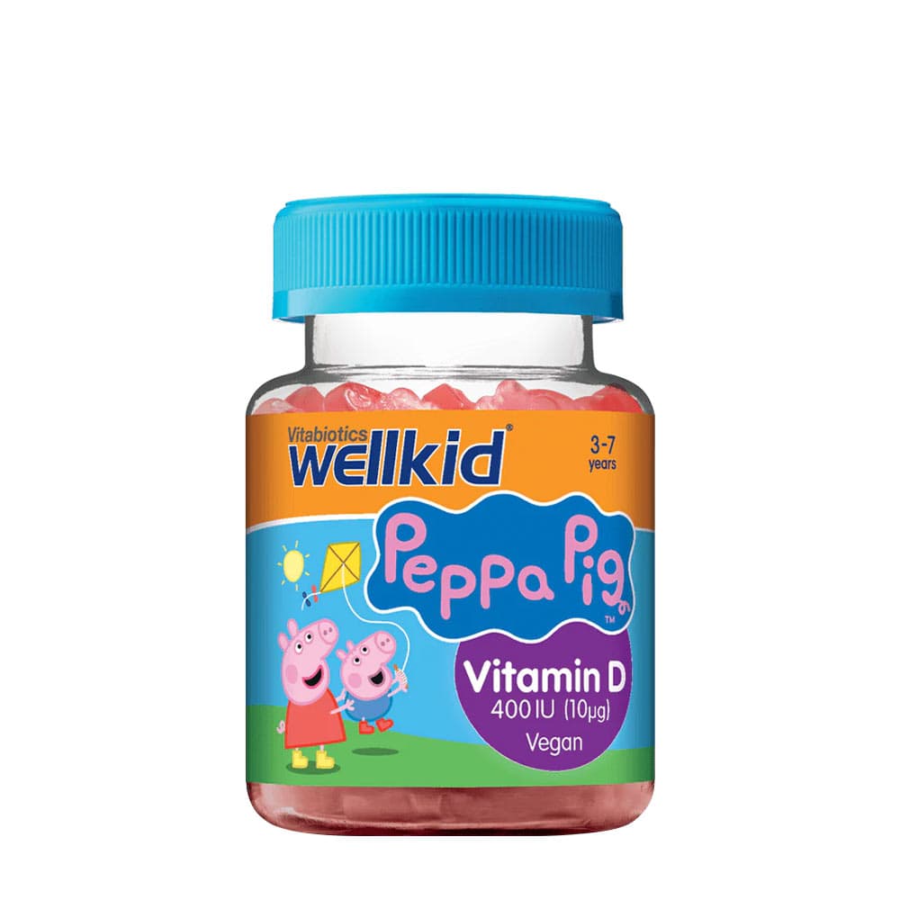 Vitabiotics Wellkid Peppa Pig Vitamin D 400IU tablets – Vitabiotics packaging