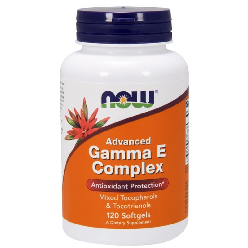 NOW Foods - Advanced Gamma E Complex - 120 Softgels – NOW Foods emballage