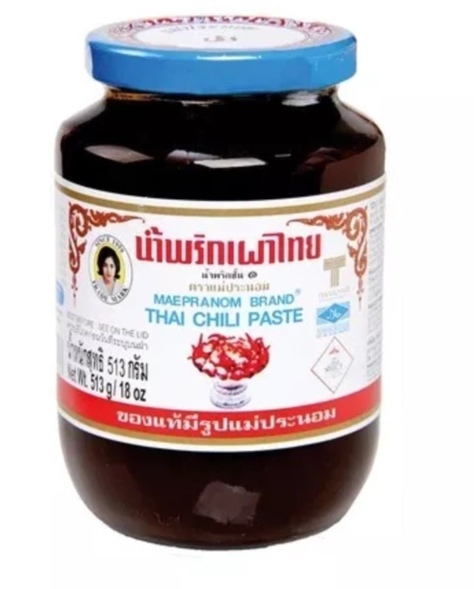 Mae Pranom Thai Chili Paste 513 g – Mae Pranom förpackning