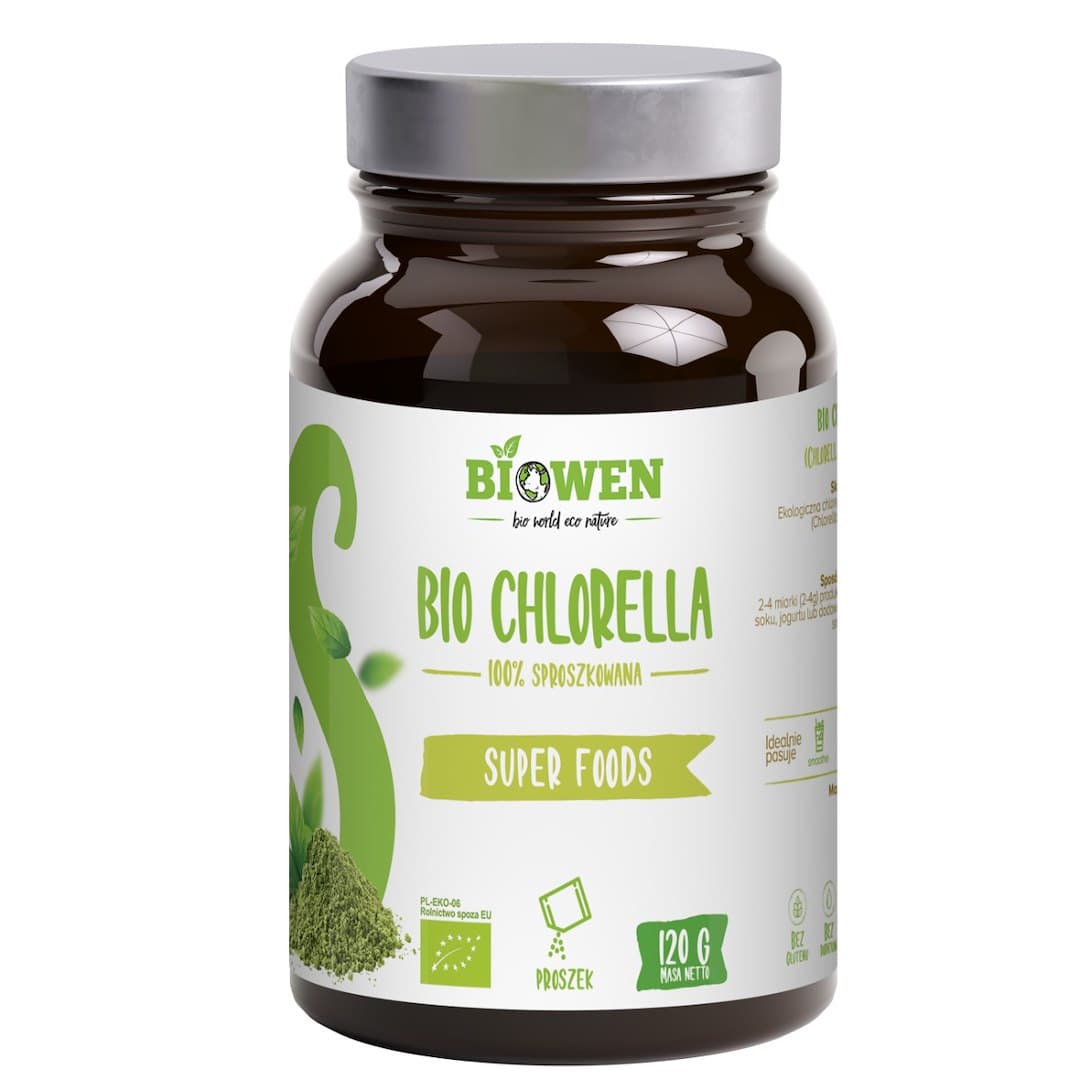 Biowen - Organic Chlorella Powder 120g – Biowen packaging