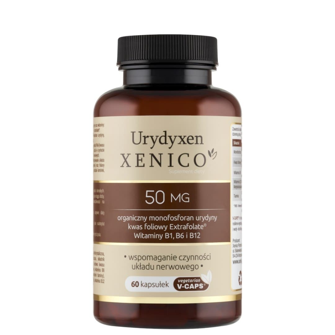 XENICO PHARMA - Urydyxen - Uridin 50 mg, 60 Kapseln – XENICO PHARMA Verpackung