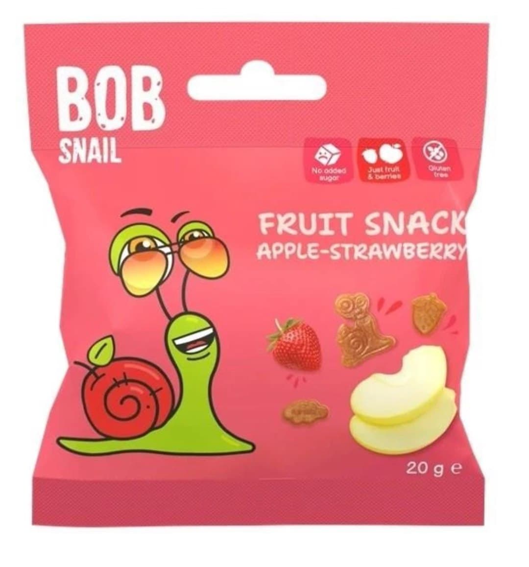 B.O.B SNAIL - Apfel-Erdbeer-Snack – B.O.B SNAIL packaging