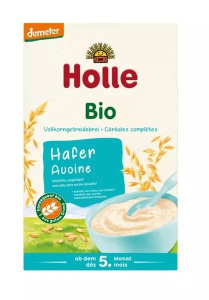 Holle Vollkorn Haferbrei ohne Zuckerzusatz Ab 5 Monaten Demeter 250 g
