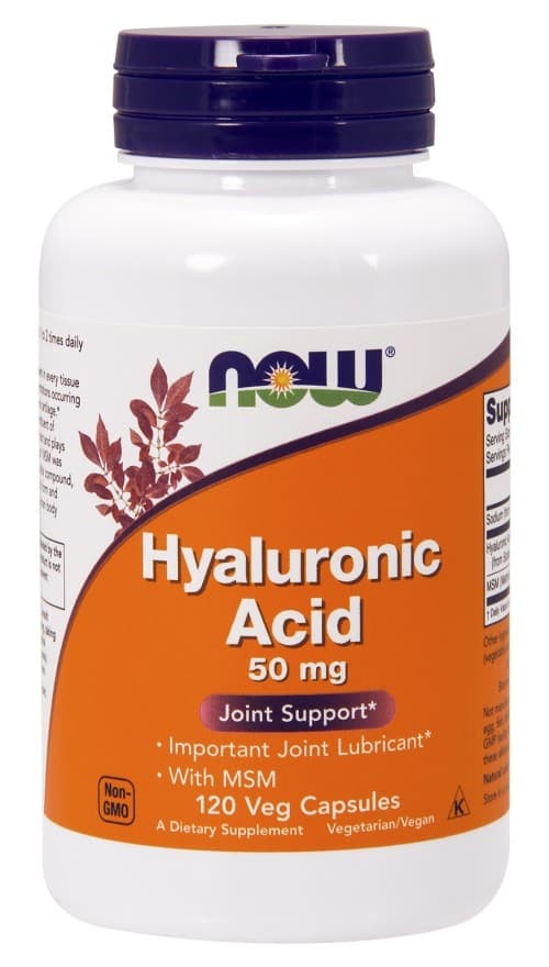 NOW Foods - Hyaluronic Acid With MSM – NOW Foods packaging