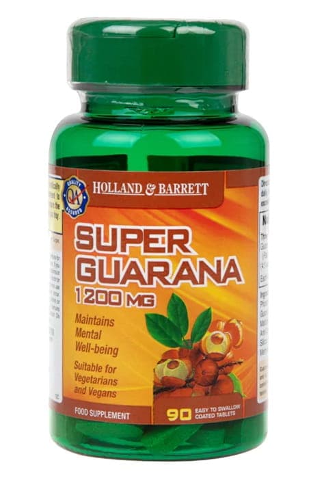 Holland & Barrett Super Guarana 1200 mg 90 compresse – Holland & Barrett confezione