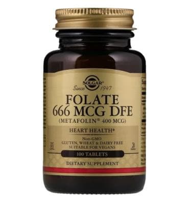 Solgar Folate 400 IU Folsäure 50 Tabletten vegan – Solgar Verpackung