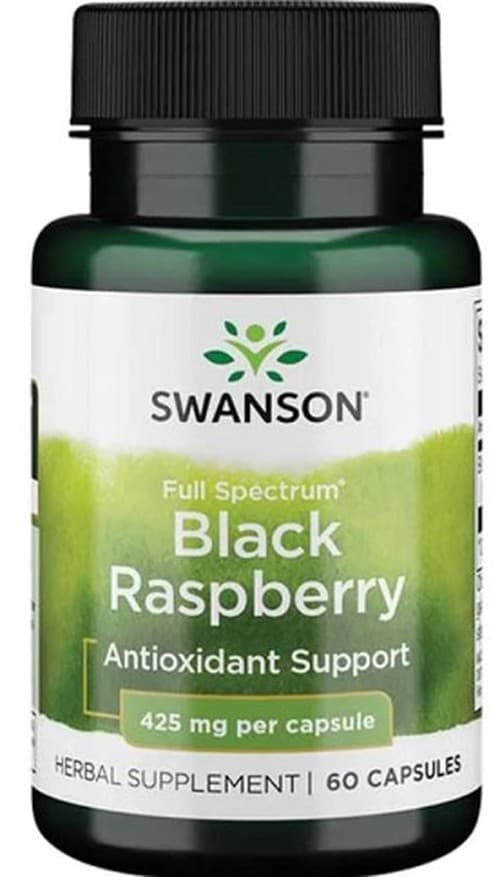 Swanson Full Spectrum Black Raspberry 425mg – 60 kapslar