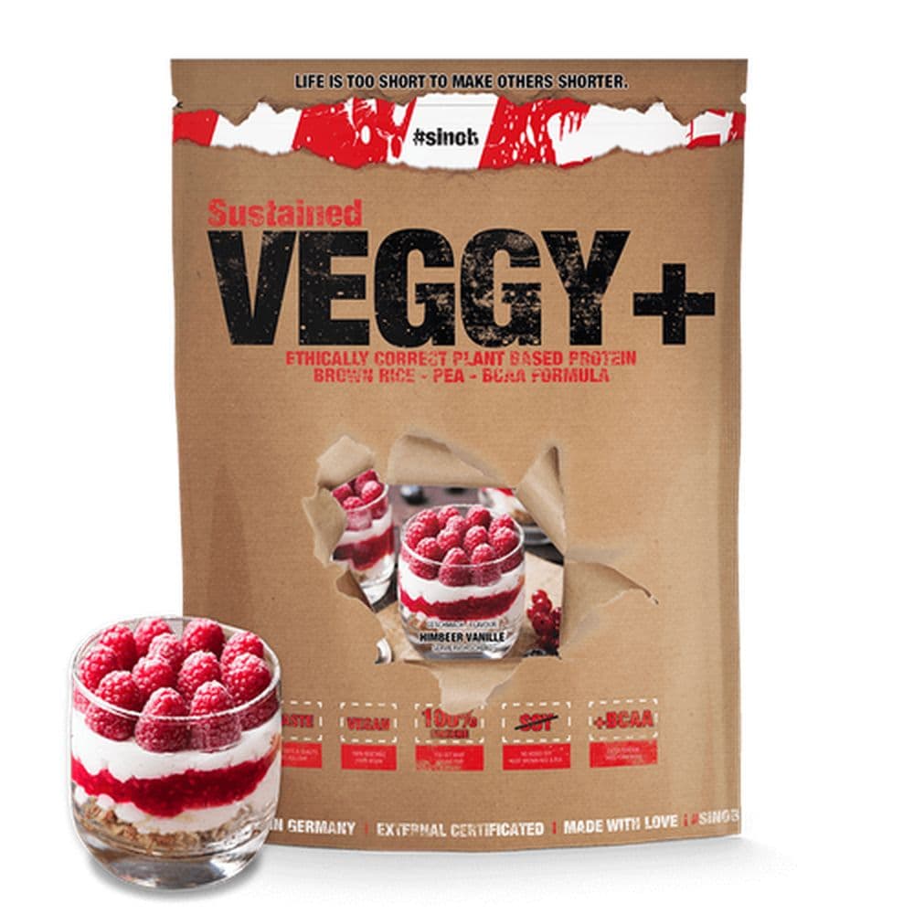 Sinob - Veggy veganes Protein - Vanillekeks, 900 g – Sinob Verpackung