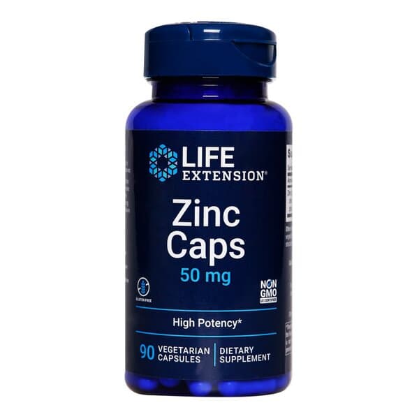 Life Extension - Zinc Caps, 50mg - 90 Vcaps – Life Extension Verpackung