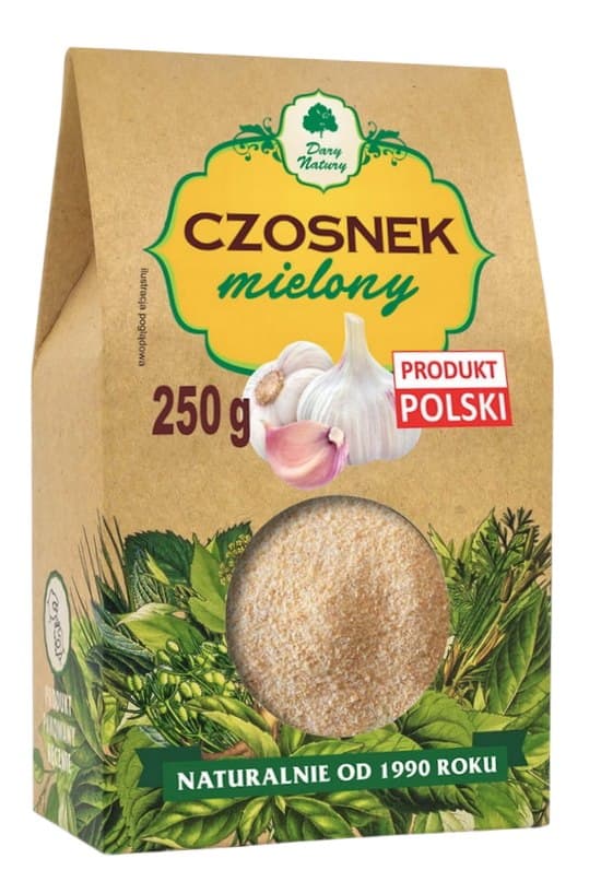Dary Natury - Ground Garlic – Dary Natury förpackning