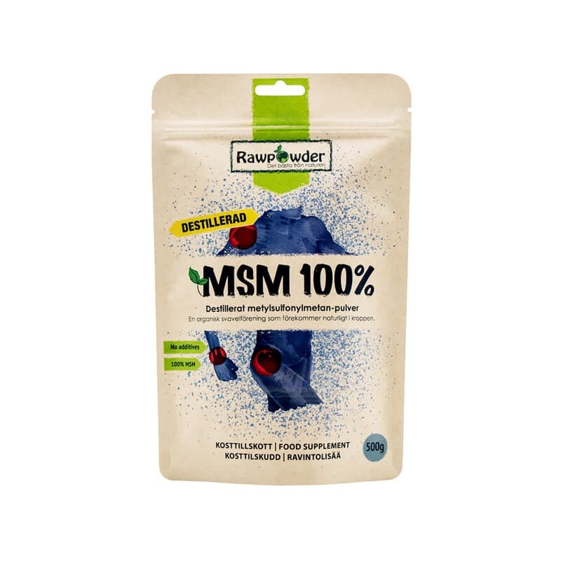 MSM distillato 500g – Rawpowder confezione