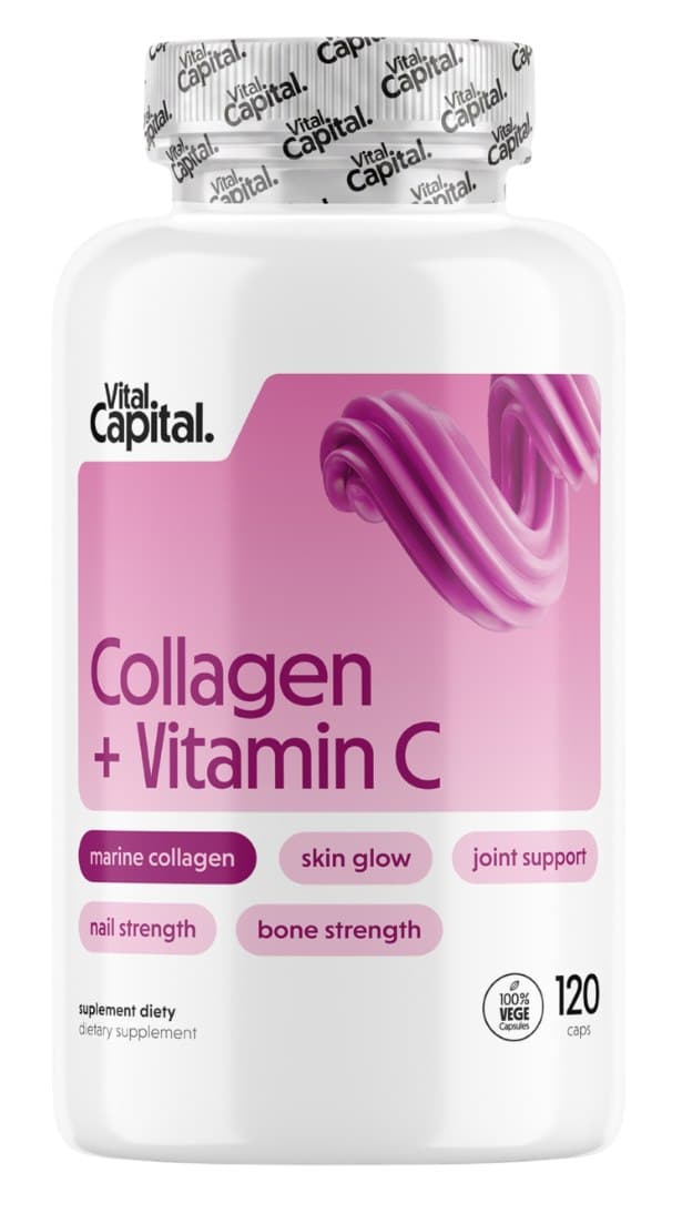 Vital Capital - Collagen + Vitamin C, 120 kapslar