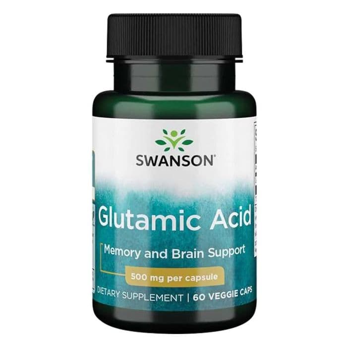 Swanson Glutamic Acid 500 mg - 30 veganska kapslar