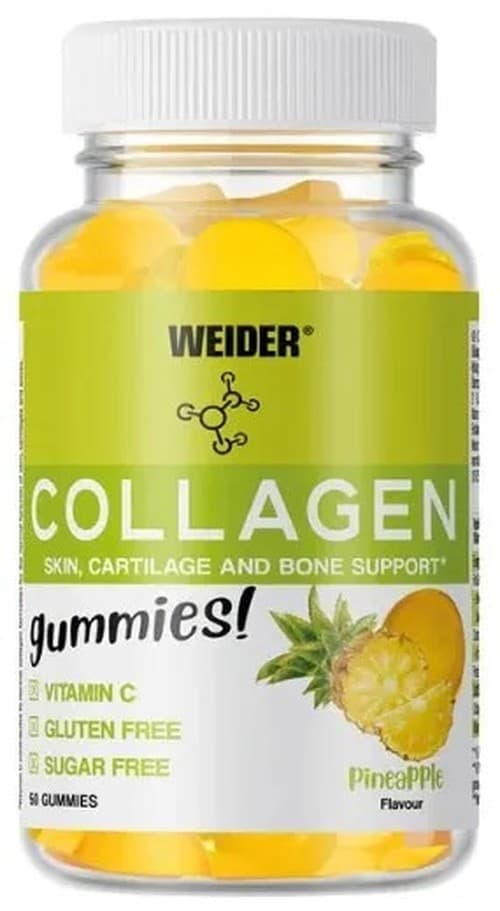 Weider Kollagen Gummies (Ananas Smak) - 50 Gummies – Weider packaging