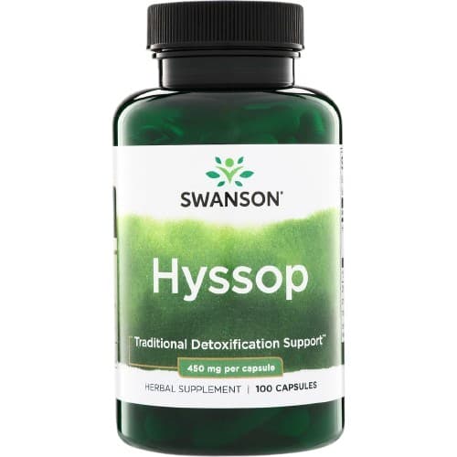 Swanson - Hyssop 500 mg, 100 kapsler – Swanson confezione