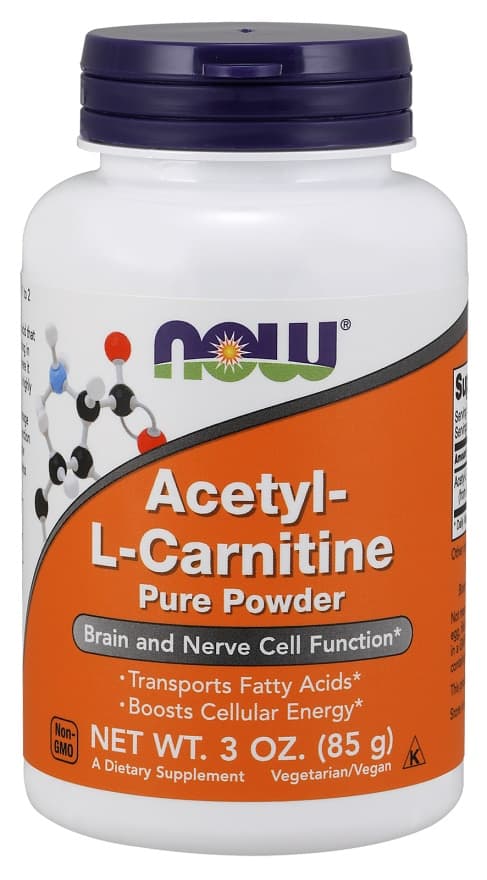 NOW Foods Acetyl-L-Carnitine Pure Powder 85g – NOW Foods packaging