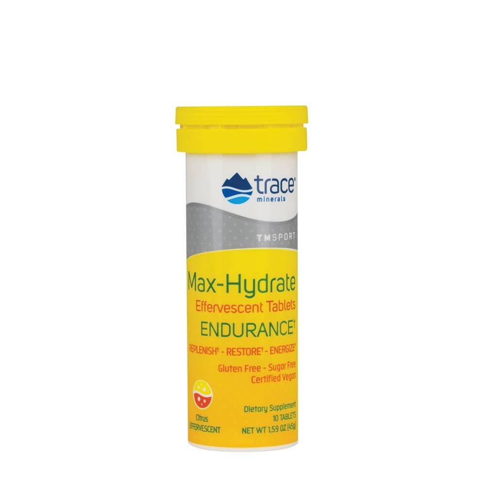 Trace Minerals Max-Hydrate Endurance - Citrus - 10 Effervescent Tablets