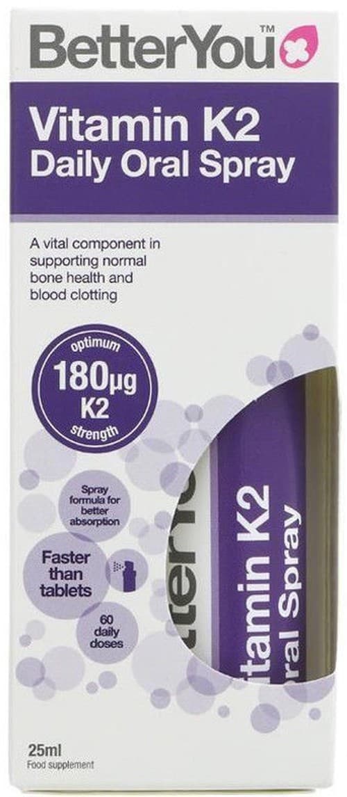 Better You Vitamin K2 Oral Daily Spray - 25ml – Better You förpackning