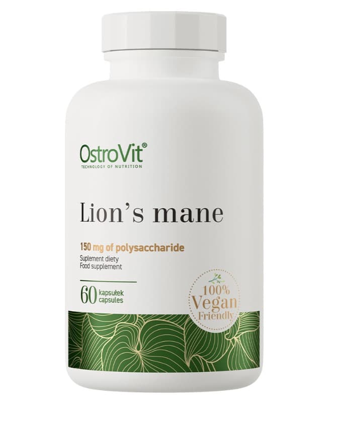OstroVit Lion'S Mane 500 mg - 60 Vegetabiliska Kapslar
