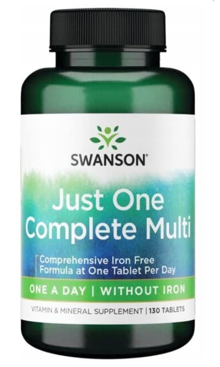 Swanson Just One Complete Multi Without Iron - 130 Tabletten – Swanson Verpackung