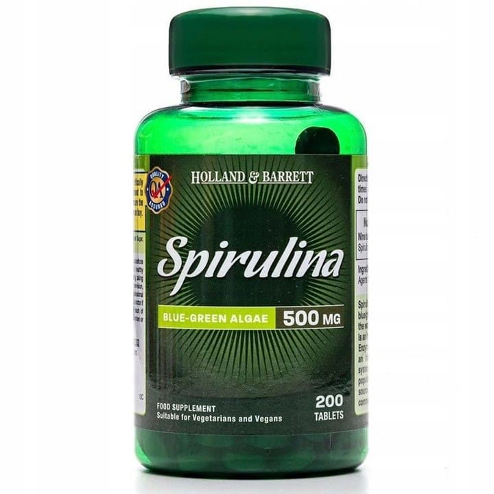 Holland & Barrett Spirulina 200 tabletter – Holland & Barrett förpackning