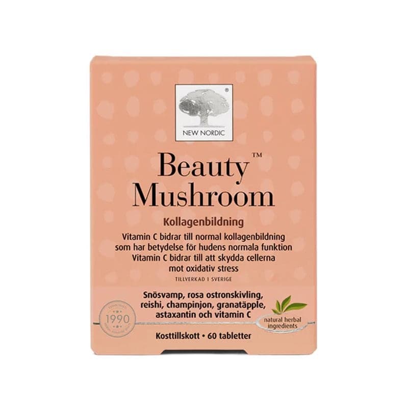 Beauty Mushroom 60 Tabletten | New Nordic – New Nordic Verpackung