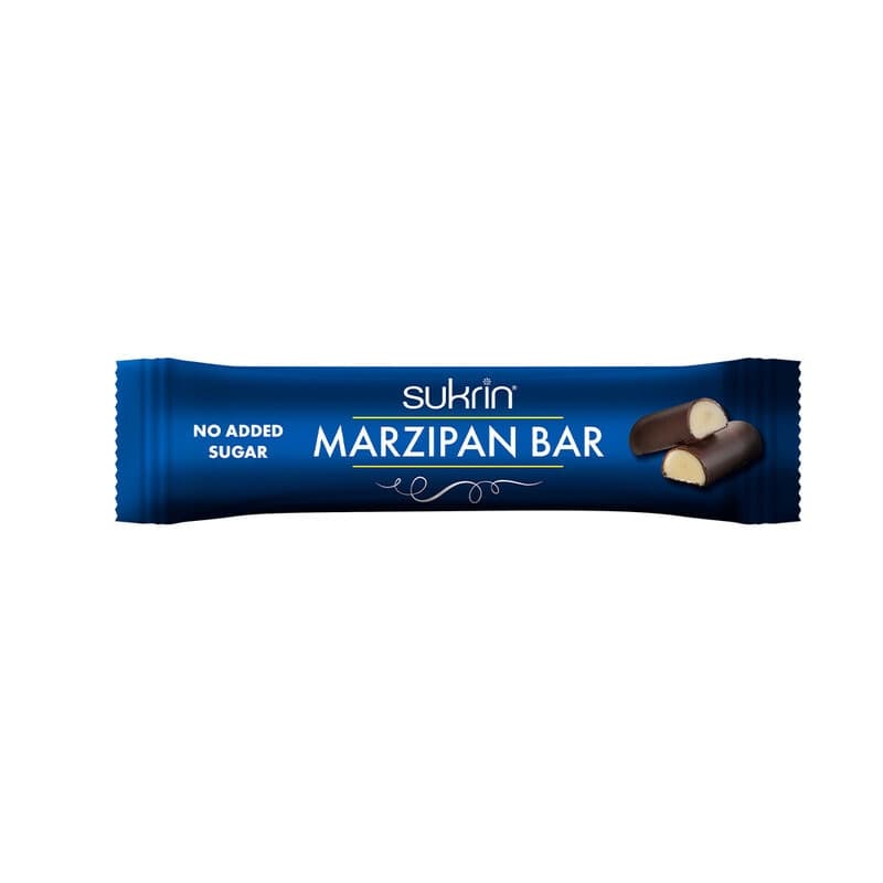 Barretta di marzapane Sukrin 38g – Sukrin confezione