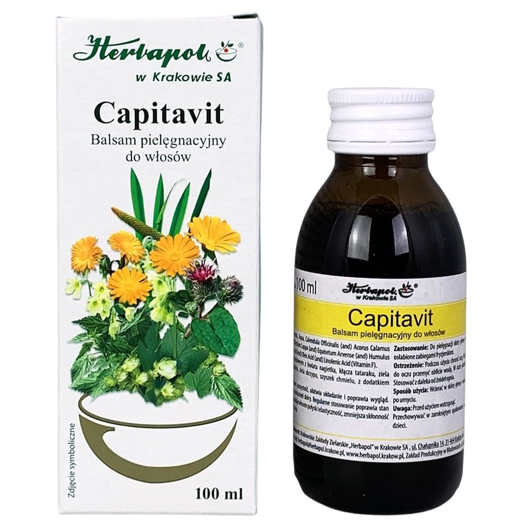 Herbapol Kraków - Capitavit Hair Balm - 100ml – Herbapol Kraków förpackning
