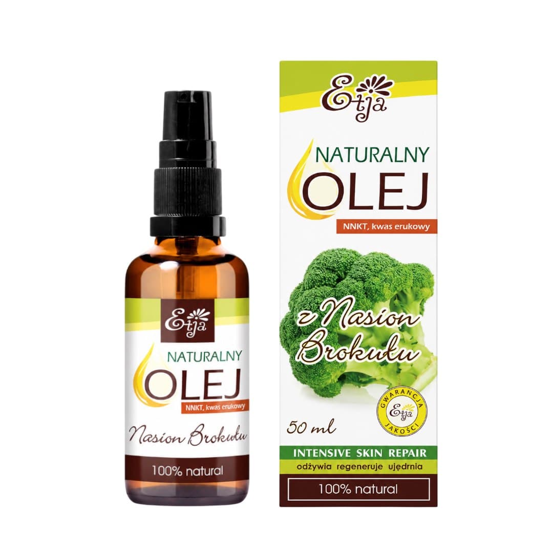 Etja - Broccoli Seed Oil - 50ml – Etja förpackning