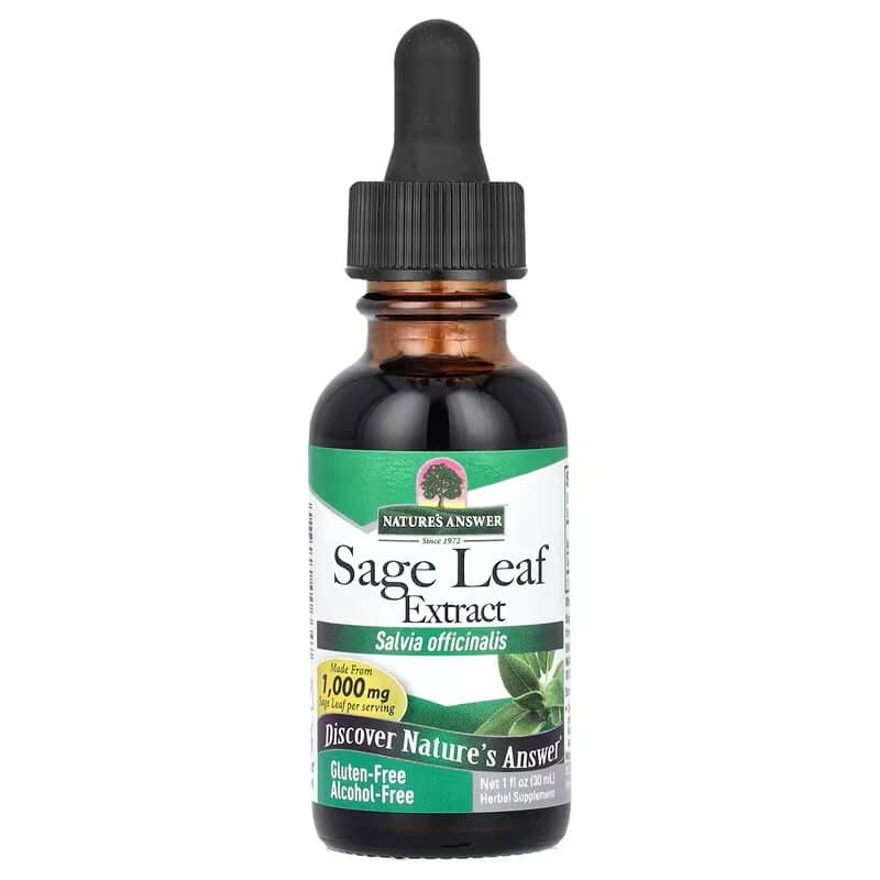 Nature's Answer Ekstrakt liści szałwii 30ml – Nature's Answer opakowanie