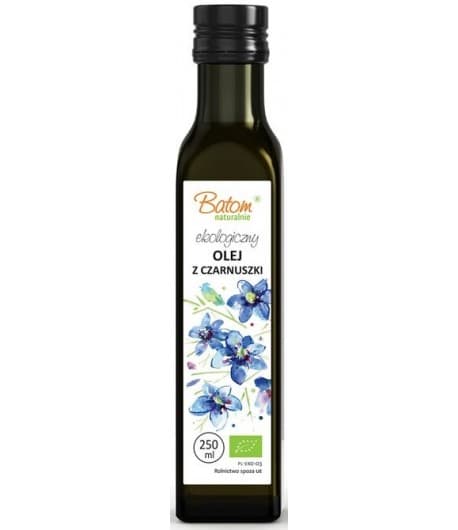 Batom Olej Z Czarnuszki Tłoczony Na Zimno BIO 250 ml | Bio Planet – Batom packaging