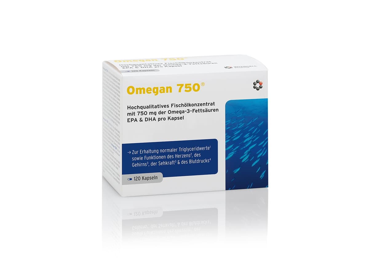 Intercell - Omega-3 Supplement 120 capsule – Intercell confezione